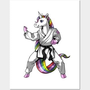 Karate Unicorn Posters and Art